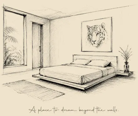 Interior featuring TAMAJAD artwork