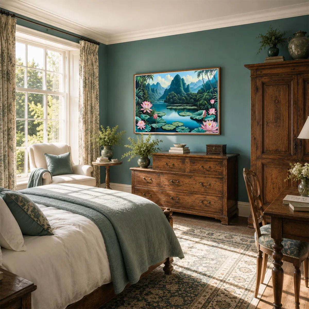 TAMAJAD Uncharted Eden luxury tropical bedroom décor