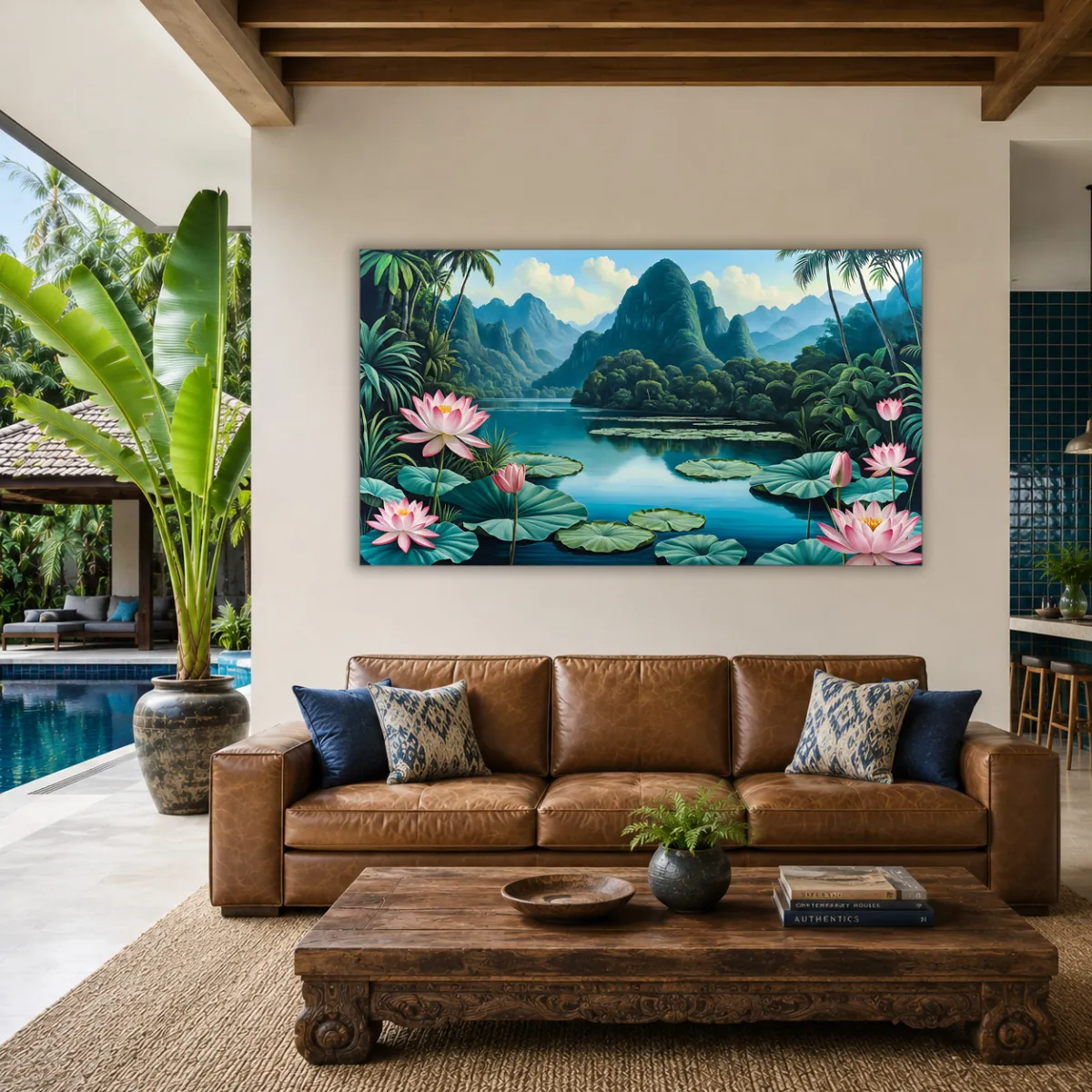 TAMAJAD Uncharted Eden tropical villa wall décor