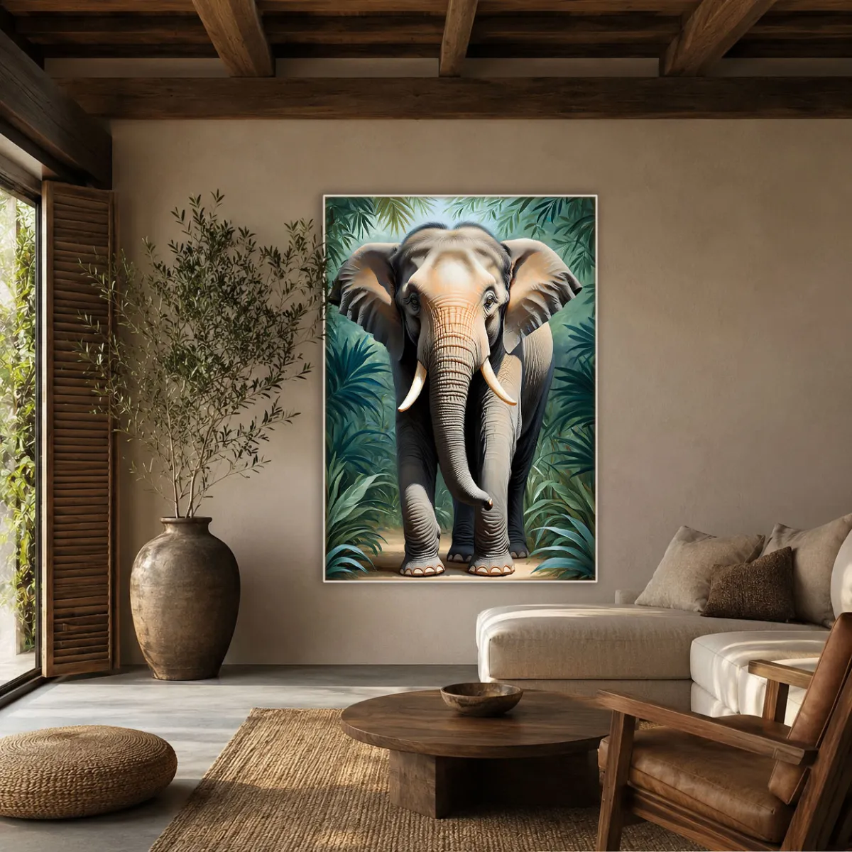 Elephant Majesty, Modern Villa Decor
