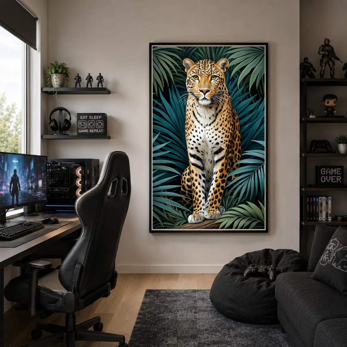 Gamer,  wall art inspired by tropical forests