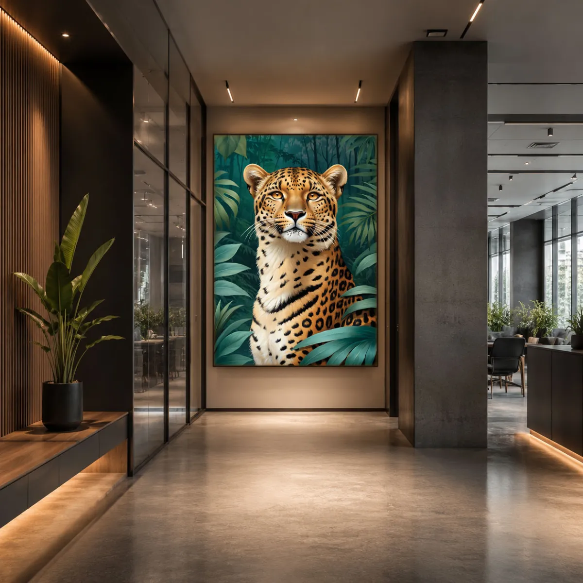 hall design leopard