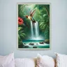 Exotic hummingbird wall art for premium home decor