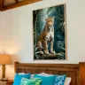 Leopard illustration prepared for high-quality decorative