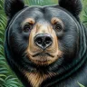 Sun bear wall art printable, fine art poster up to A0