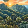     Close-up revealing the fine texture and premium detail of THE GOLDEN HOUR OF EDEN