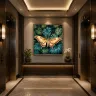 Luxury wellness spa featuring the Silent Wings Atlas moth artwork.